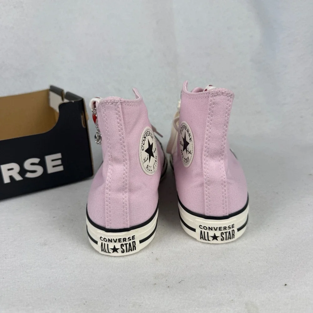 Converse Chuck Taylor All Star Womens 8.5 UK 6.5 Valentine Heart Charm Pink - Picture 6 of 15